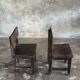 Small antique Indonesian children's chair in teak.
