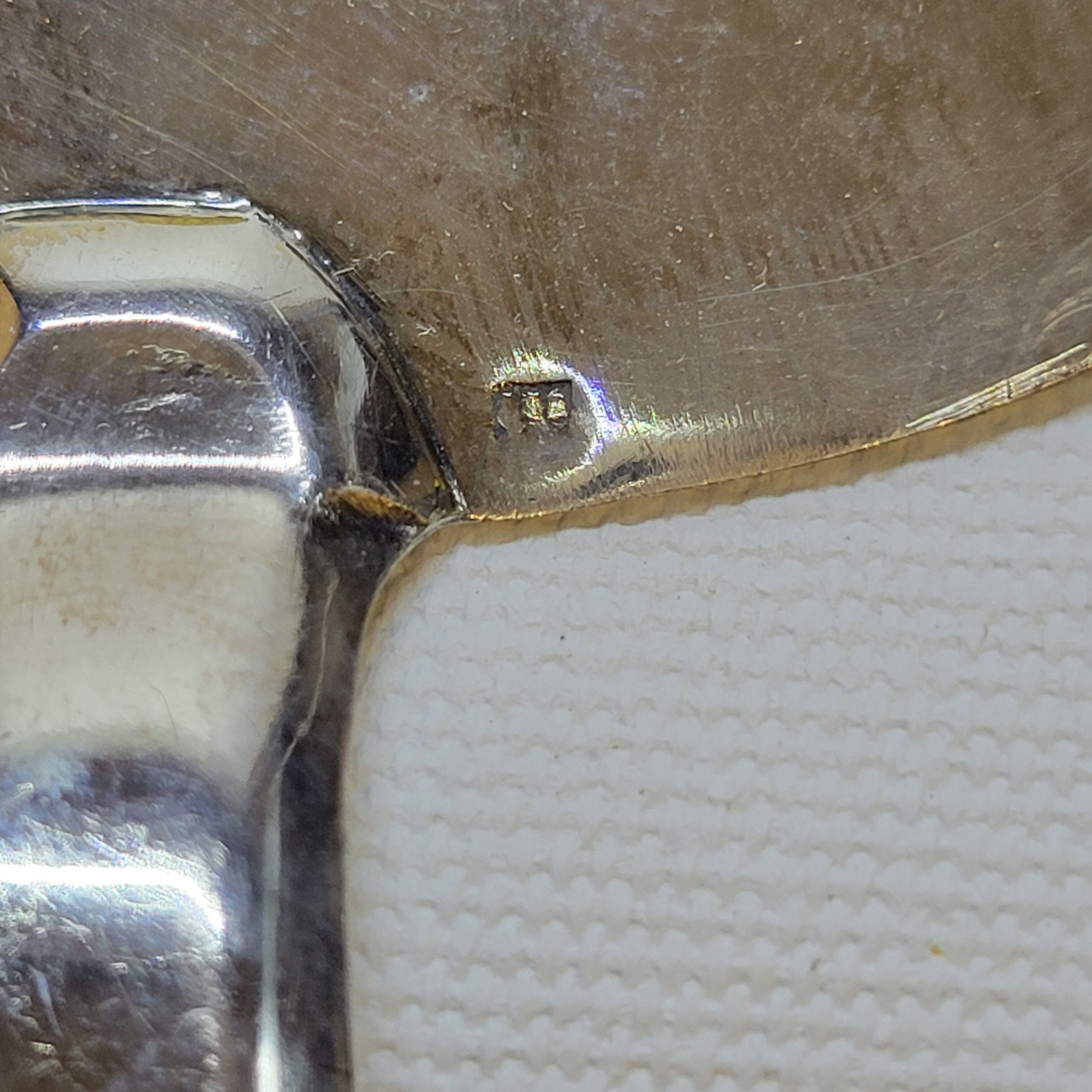 Old Silver Metal Cake Pie Server