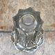 Old vase moulded glass shape flowers 70s vintage