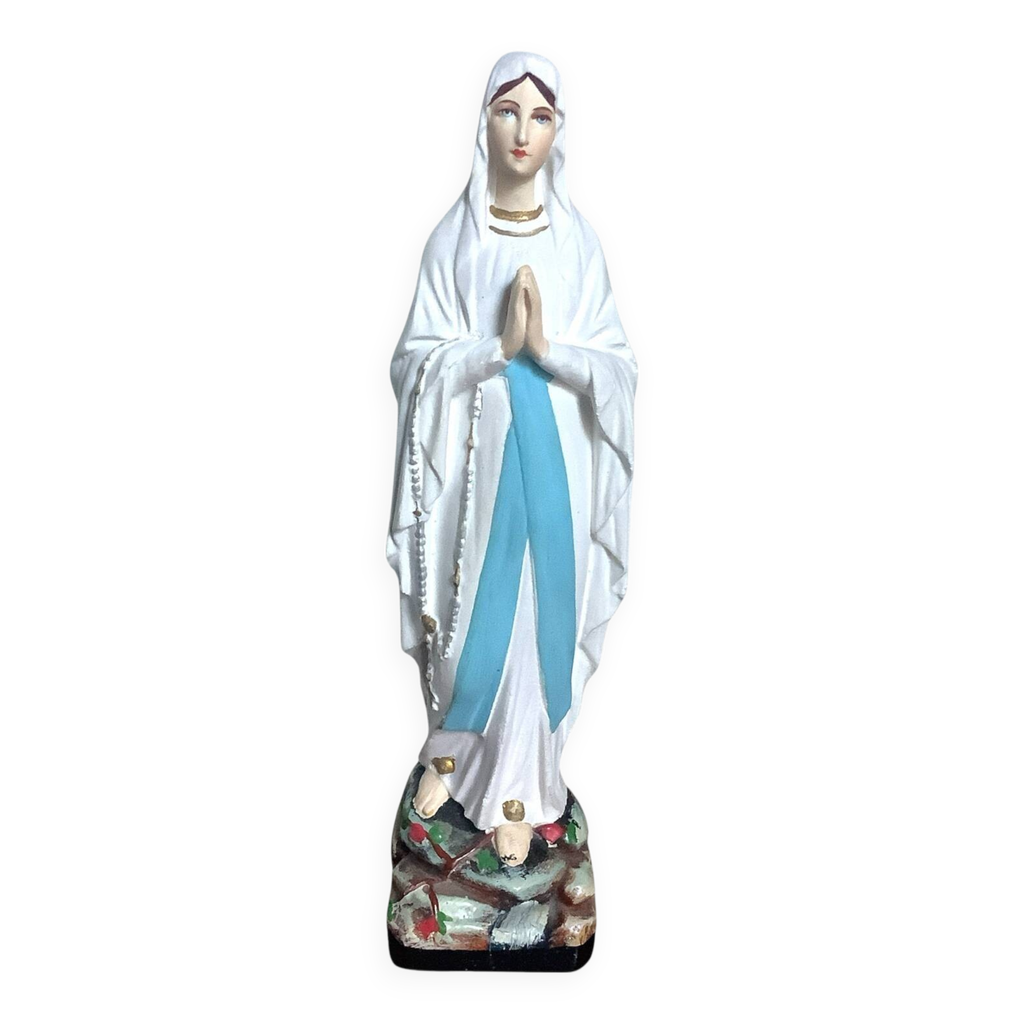 Statue D'ange En Plâtre Powertex - 2 Pièces, Couleur Blanche, Neuve, Fabrication Belgique
