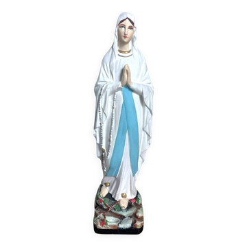 Small plaster statue of the Virgin Mary