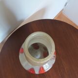 Vase en verre soufflé années 70