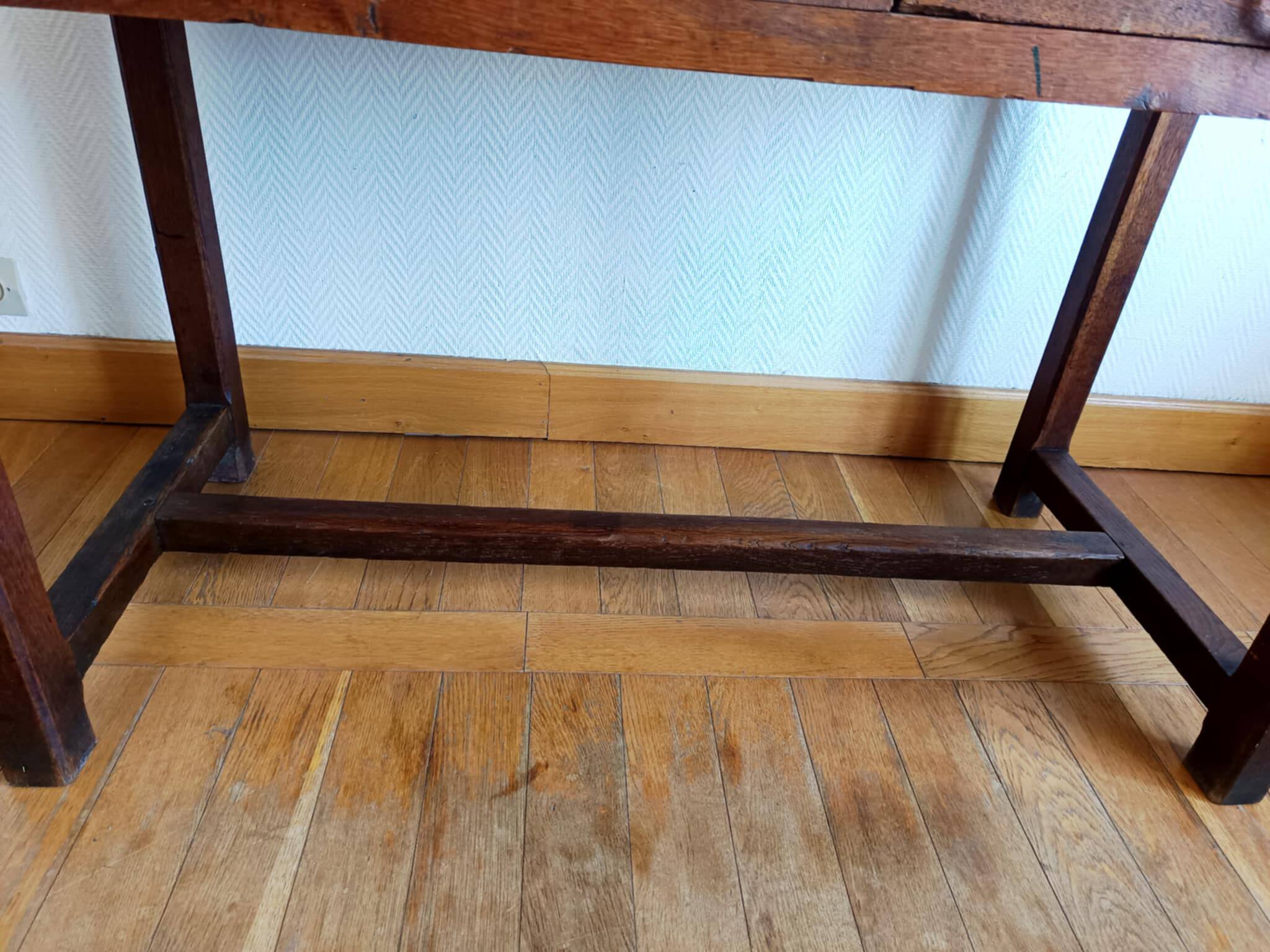 Farmhouse table or desk stamped circa 1920