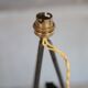 Vintage wrought iron lamp, table lamp, ironwork, lamp