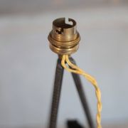 Vintage wrought iron lamp, table lamp, ironwork, lamp