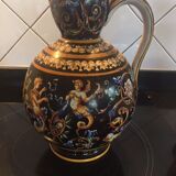 Vase in Gien with Renaissance decorations