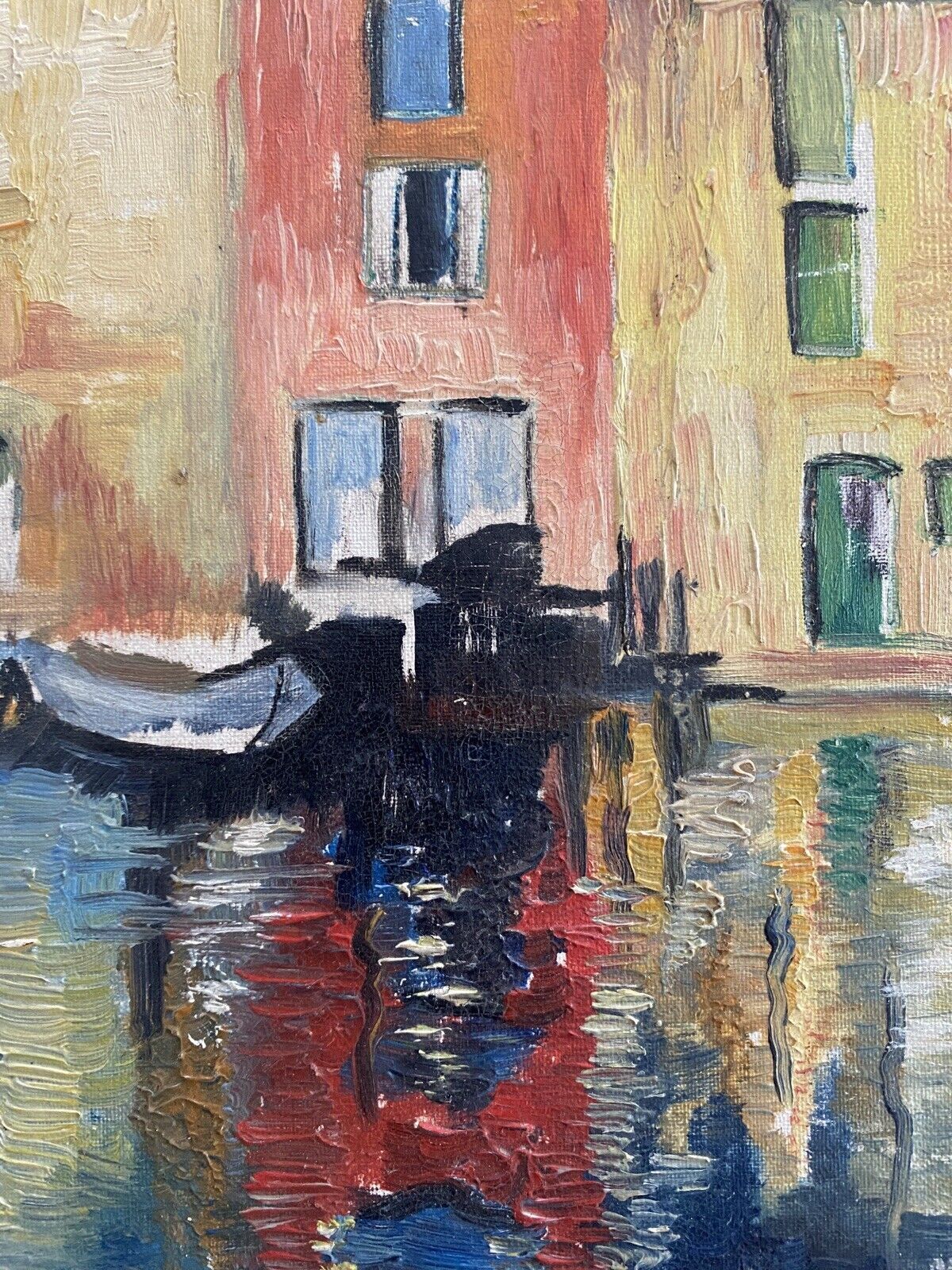 Hsp painting "venice" jean-francois devaliere (1926-2021)