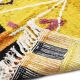 Yellow Berber carpet Azilal cotton 80X180 cm