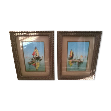 Paintings boats