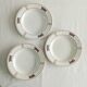 Lot de 3 assiettes creuses Salins, nénuphar