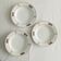 Lot de 3 assiettes creuses Salins, nénuphar