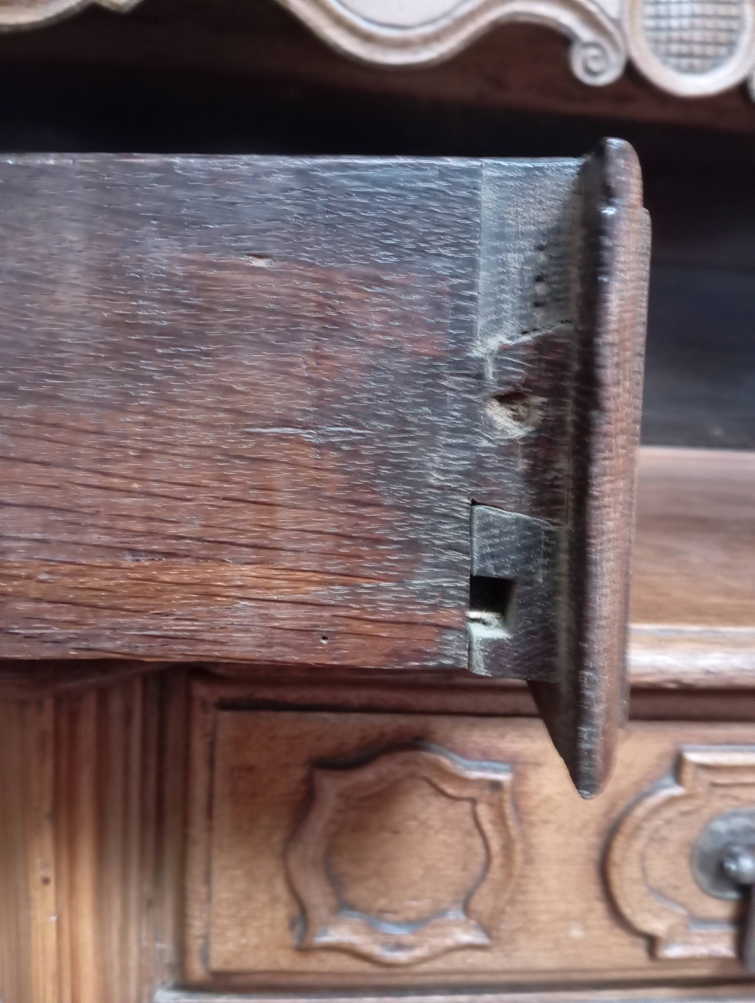 18th century oak three-door dresser