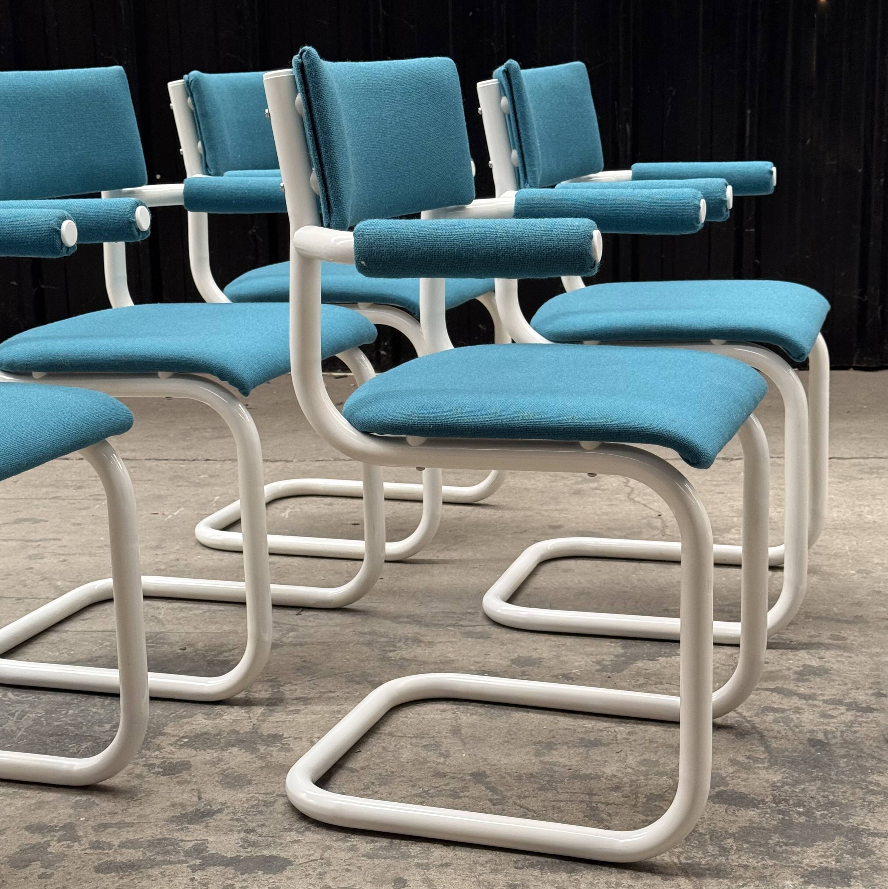 6 cantilever chairs from the 80s