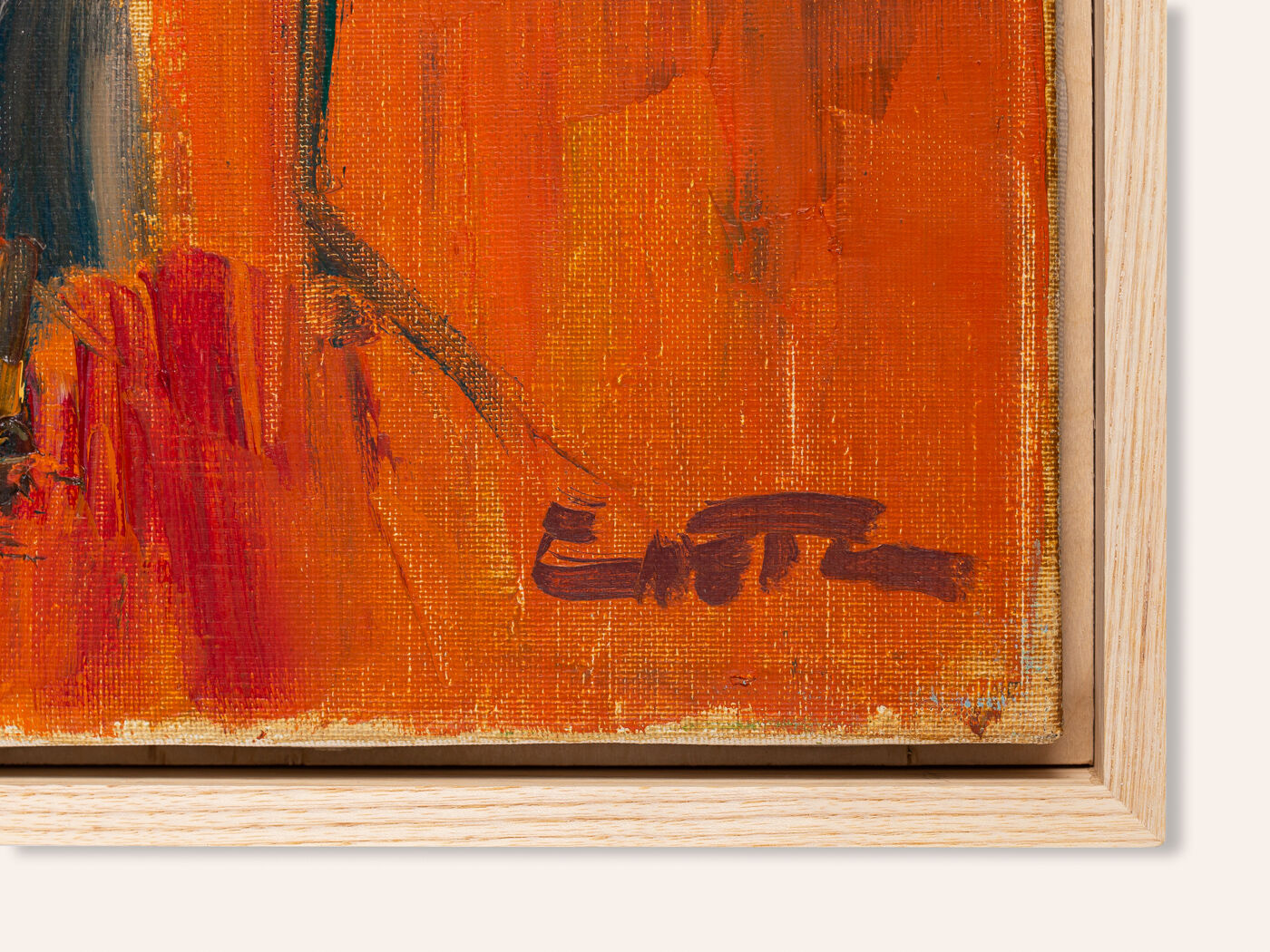 Young Woman in the morning sun, Oil on Canvas, 44 x 54 cm