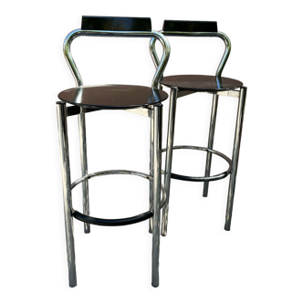 Pair bar stool calligaris