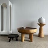 Coffee table, quadripod suar coffee table