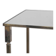 Table basse en laiton patiné et verre Maison Charles années 1960