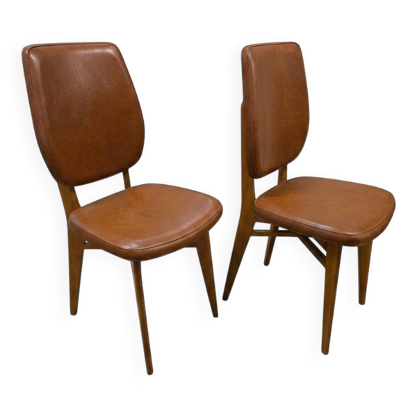 Paire de chaises vintage des années 60