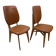 Paire de chaises vintage des années 60