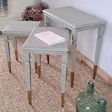 Exotic wood nesting tables