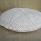Coussin blanc vintage rond