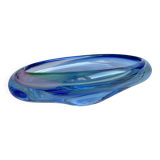 Large glass bowl, Murano, 1980s.