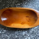 Oval wooden dish