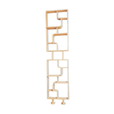 Curved plywood wall, bookcase, flowerbed, Volak by Holesov, 1960s Czechoslovakia