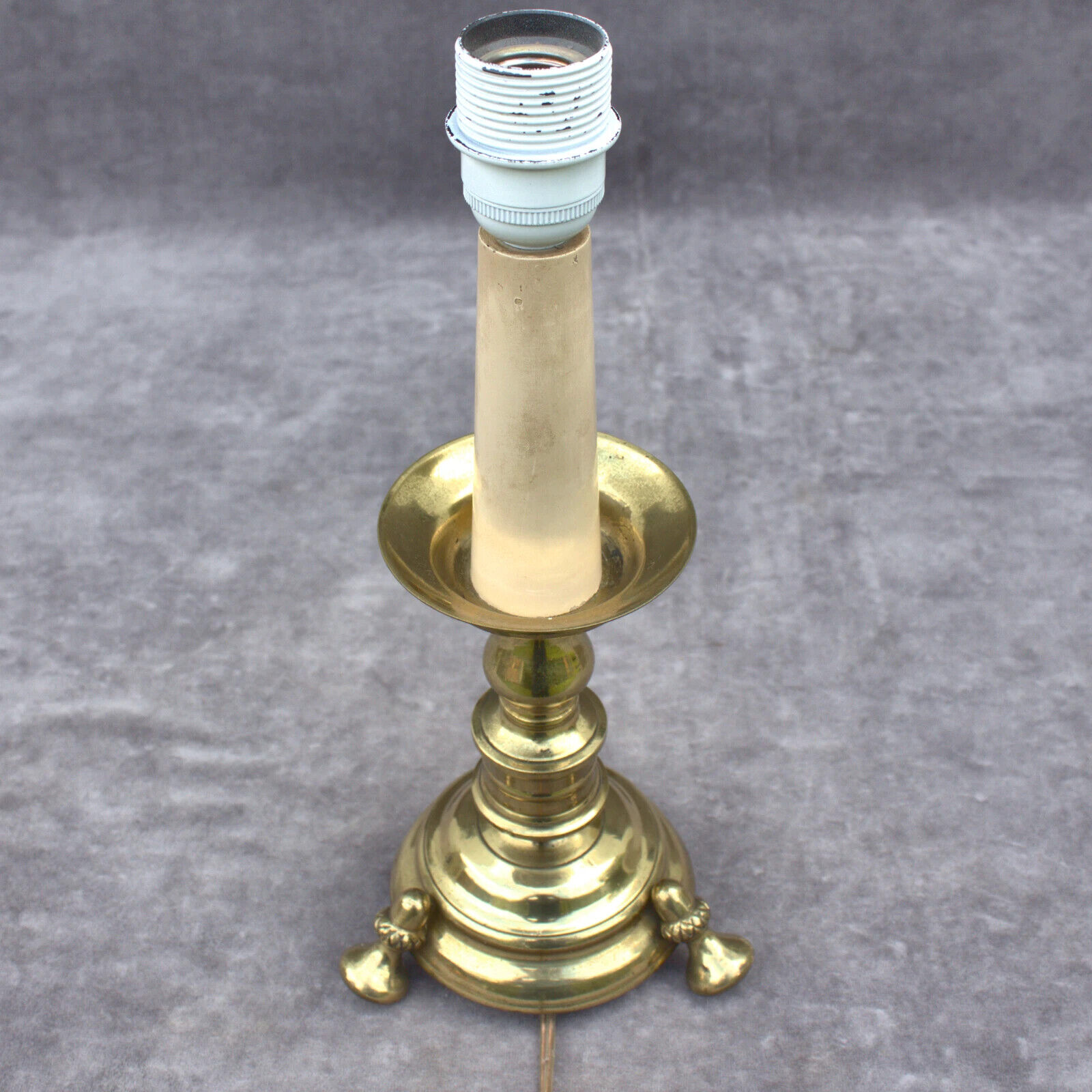 Mid-century design antique brass desk lamp, eye-catcher, gift