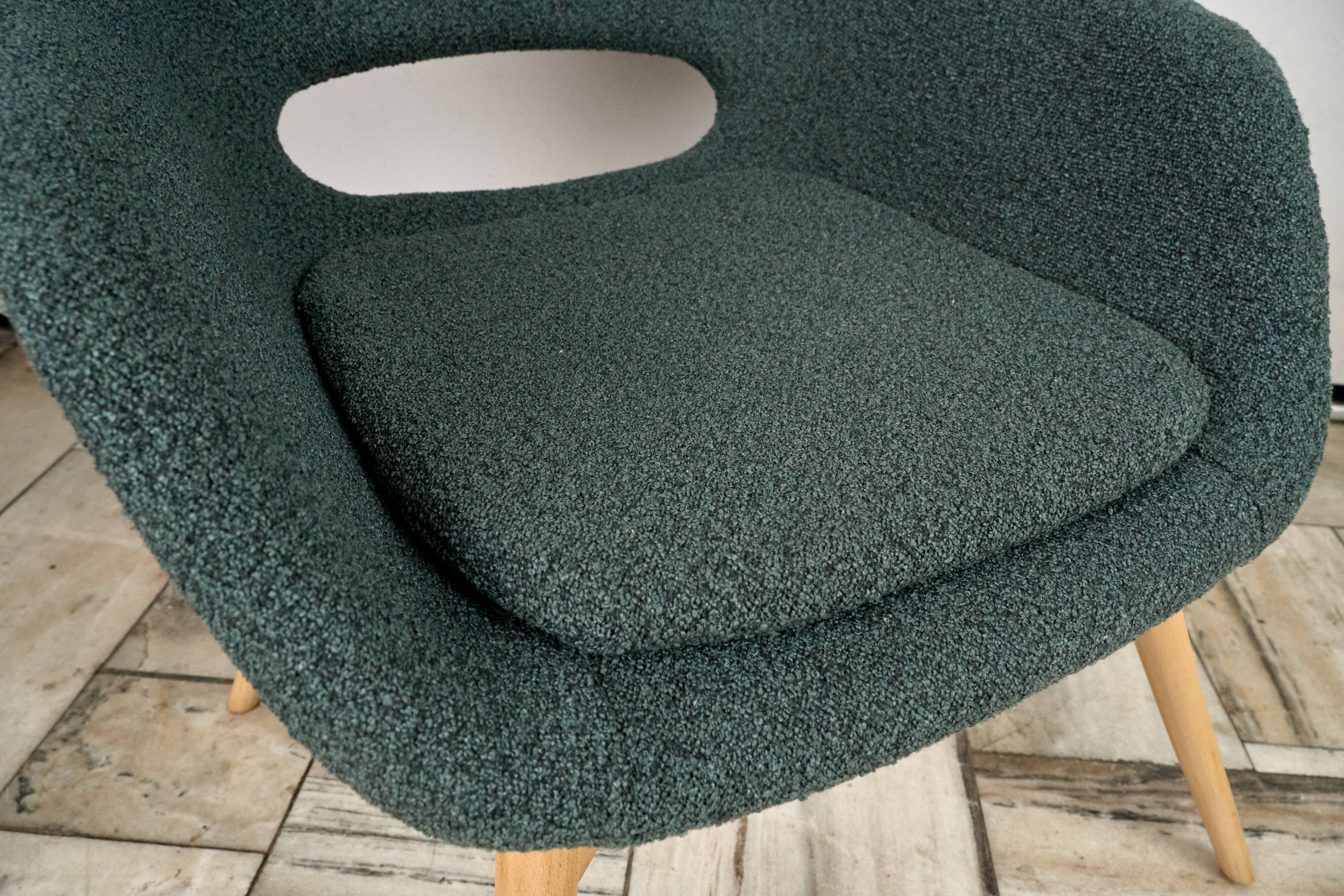 Vintage Shell Lounge Chair by Miroslav Navratil, 1960s, Czechoslovakia
