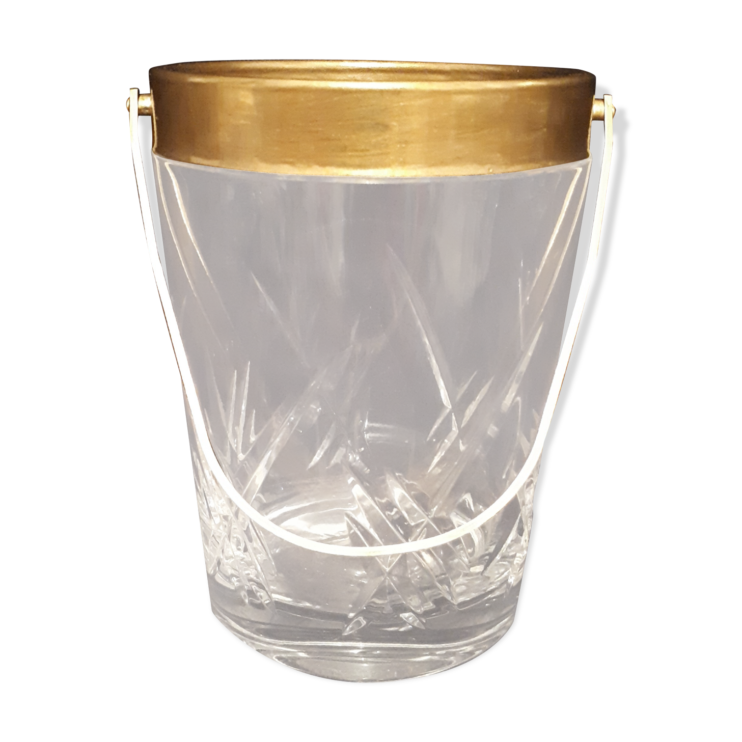 Vintage gold ice bucket