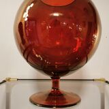 Vintage glass ball vase blown from Italy