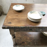 Artist studio oak draper table