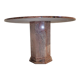 Table centrale ronde vintage en granit, années 1970