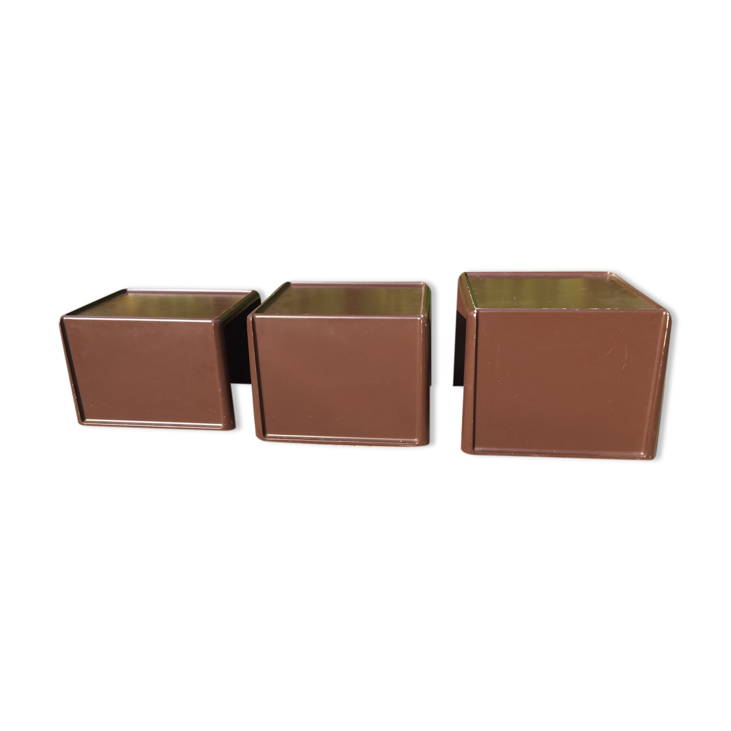 3 pull out tables  by Peter Ghyczy  for  Horn Collection 1970