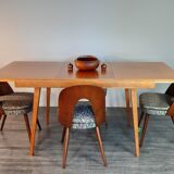 Extended table in Jiràk Beech by Tatra,  Czechoslovakia 1960