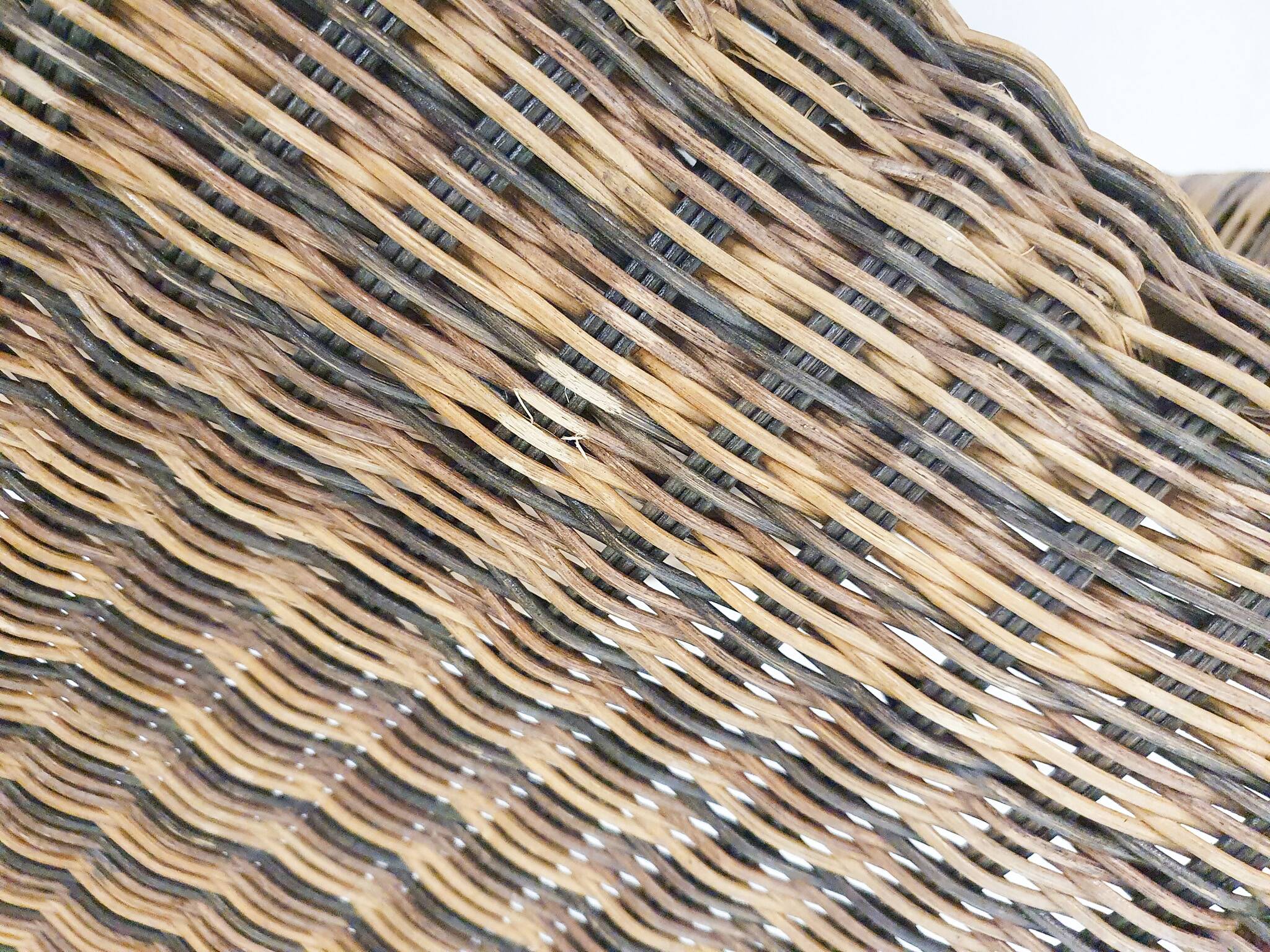 Set of four rattan S-chairs