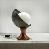 Space Age Tulip Lamp with Lucite and Opaline Glass Lampshade, 1970s