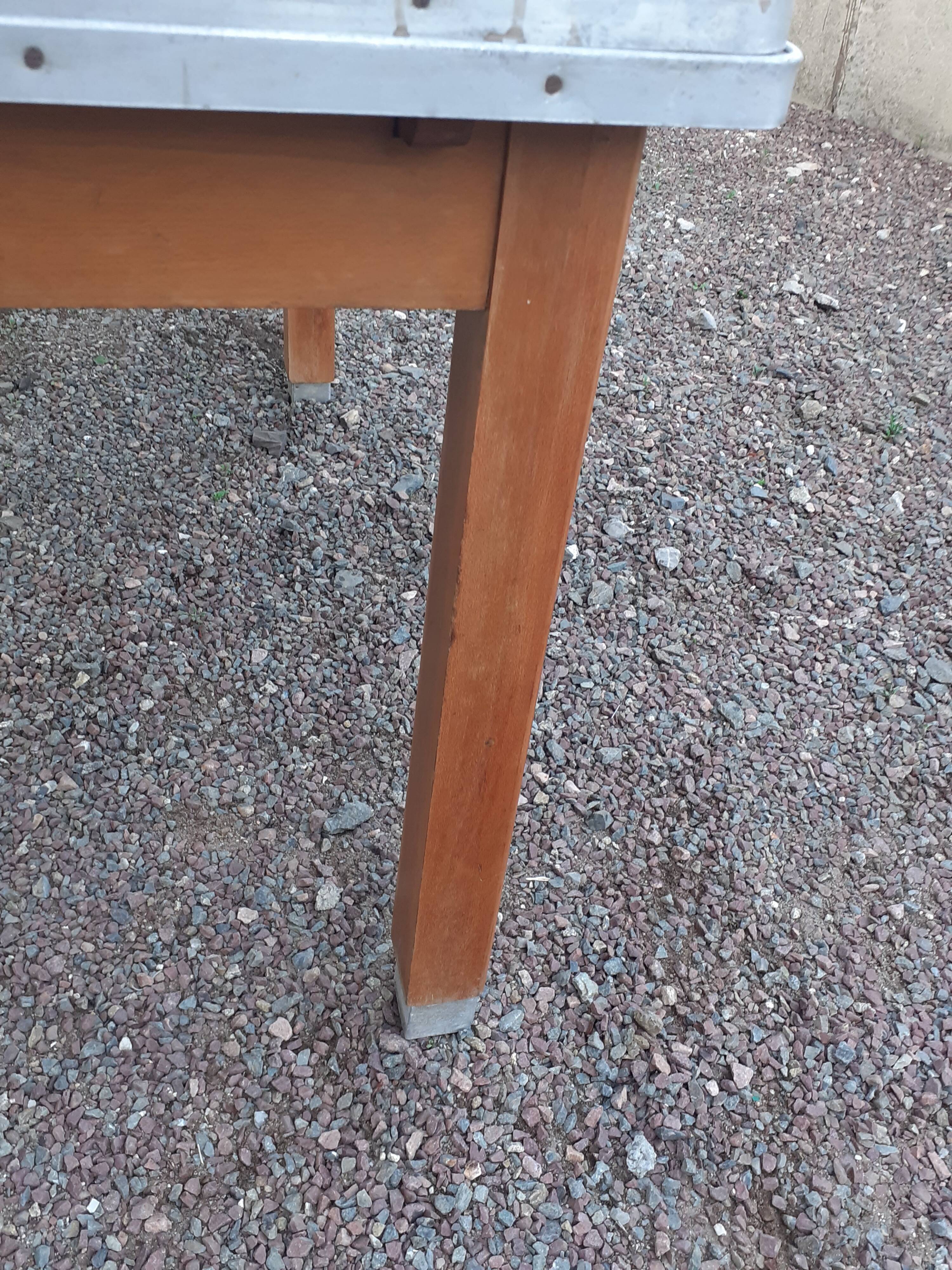 Vintage wooden formica kitchen table