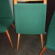 Lot de 4 chaises vintage style scandinave en tissu