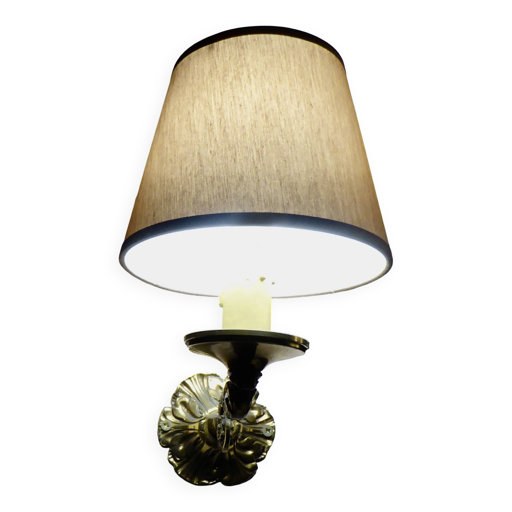 set of 2 bronze wall lights