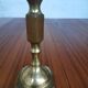 Duo of brass candle holders