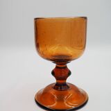Biot amber wine glass
