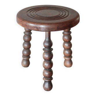 Vintage stool, tripod stool, occasional stool, wooden plant stand