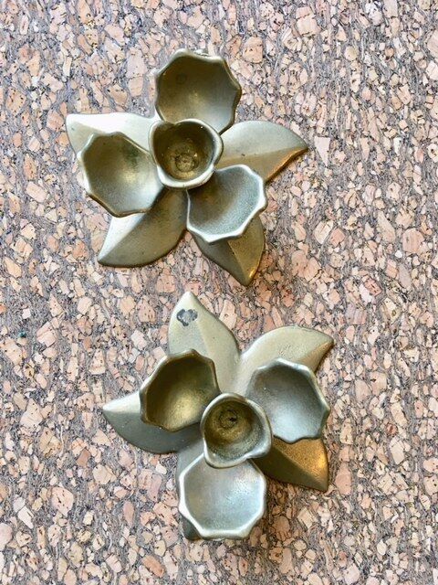 Pair of floral sconces