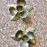 Pair of floral sconces