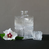 Chiseled glass whisky carafe, 1970s