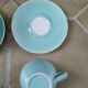 4 large old Fenal Badonviller water green cups