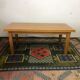 Solid oak table with extension cords