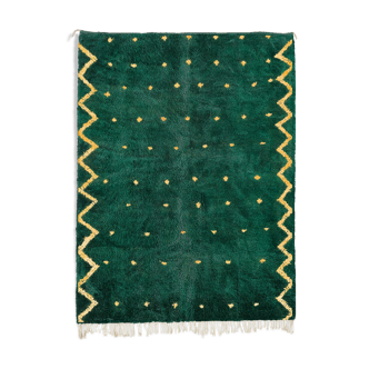 Tapis marocain moderne vert